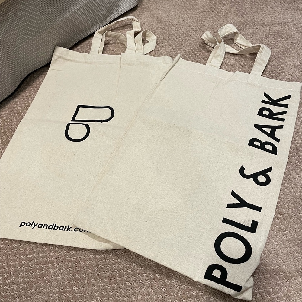 Poly & Bark Canvas Tote Bags